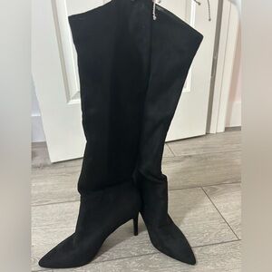 Black Steve Madden high boots with heel